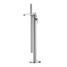 Image of Nuie Arvan Freestanding Bath Shower Mixer Tap with Shower Kit - Chrome
