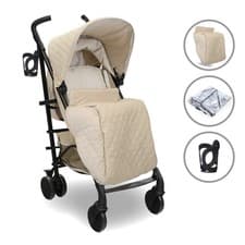 Image of My Babiie MB51 Plus Stroller - Quilted Sand