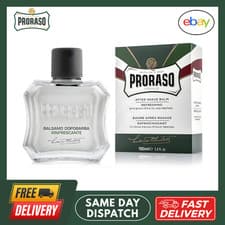 Image of PRORASO Aftershave Balm Green/Refreshing Eucalyptus & Menthol 100ml bottle