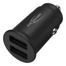 Image of Ansmann 5V 2.4A Dual USB In-Car Charger CC212 for Mobile Phones