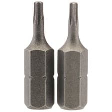 Image of Draper T8 Torx Star Scredriver Bit 1/4" Hex 25mm Long (Pack of 2) 66426