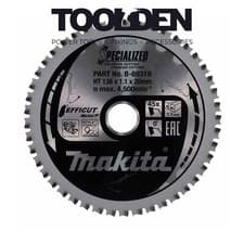 Image of Makita B-69319 Efficut TCT Metal Cutting Circular Saw Blade 136mm x 20mm x 40T