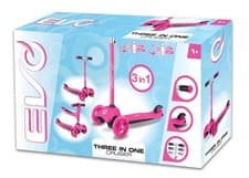 Image of EVO 3-in-1 Three in one Cruiser Scooter PINK Age 12 months upwards