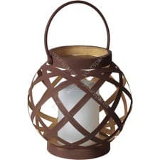 Image of Luxform Lighting Swing Solar Metal Flame Effect Table Light 51 LED