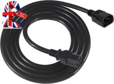 Image of 2M IEC C14 to IEC C13 Extension Power Cable,Heavy Duty Computer Extension Cord C