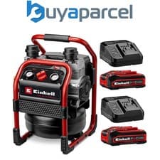 Image of Einhell Professional Twin 18v 36v Cordless Air Compressor SILENZZO 36/210 2x4ah