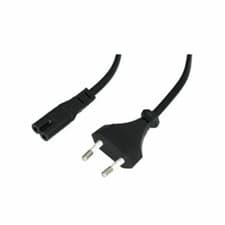 Image of 2M EUROPEAN MAINS PLUG TO C7 FIGURE 8" SOCKET CABLE"
