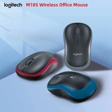 Image of Logitech M185 Wireless Optical Mouse + USB Receiver Fit Compact PC Laptop Mouse