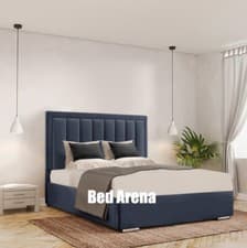 Image of New Plush Velvet Emily Bed Frame Storage Bed Single Double King Super King
