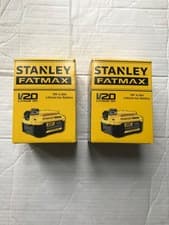 Image of 2 x Stanley FatMax V20 SFMCB204 -XJ 18V 4.0Ah Lithium-Ion Battery, brand New