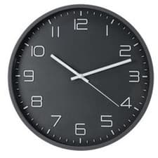 Image of 30cm Round Wall Clock PP Bedroom Kitchen Clocks New Sweep Movement Office Home