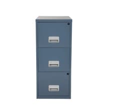 Image of Pierre Henry 3 Drawer Grey A4 Filing Cabinet - New. Lockable + 24h Del