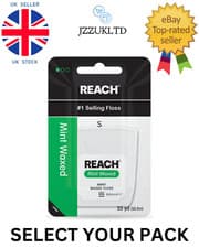 Image of REACH Mint Waxed Dental Floss, 55 Yard - Various Packs - USA IMPORT