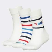 Image of Tommy Hilfiger 3 Pack Marshmallow Socks Size 31-34 Bnwt