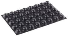 Image of Pack 40 x 3M Hemisphere Anti Vibration Feet SJ 5027 BLACK 16mm diaNatural Rubber
