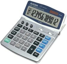 Image of Aurora DT401 Desktop Calculator (With Huge Display and Euro conversion))