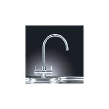 Image of Franke Athena Dual Lever Kitchen Sink Mixer Tap Chrome Finish NEW RRP £135