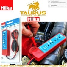 Image of 12V HILKA Battery & Alternator Tester 6 LED Indicator Health DIAGNOSTIC Tool UK