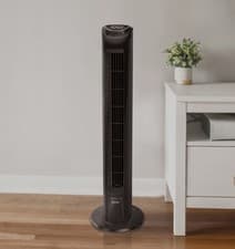 Image of Tower Fan Igenix Oscillating 7.5hr Timer 3 Speed Remote 45Watt DF0035TBL Black