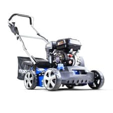 Image of Hyundai 212cc Petrol Lawn Scarifier and Aerator, 400mm Cutting Width, 5 Cutting