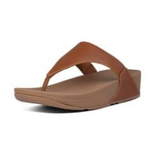 Image of Fitflop I88-592 Lulu Leather Ladies Light Tan Toe-Post Sandals