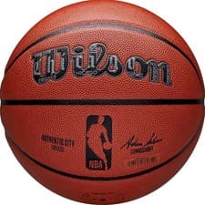 Image of Wilson NBA Authentic Series Ball Indoor Game Competition Basketball 7" 