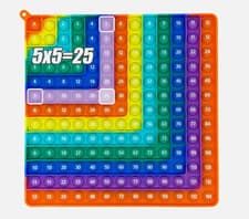 Image of Multiplication Practice Math Games 12x12 Times Table Learning Activity Board UK