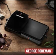 Image of George Foreman Large Grill & Griddle with Dual Temperature Controls - BRAND NEW
