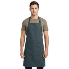 Image of Plain Apron – Solid Colour Chef Cooking BBQ Baking Kitchen Adjustable Apron