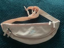 Image of Nike air heritage hip pouch Fanny waist pack bum bag pink white cross body