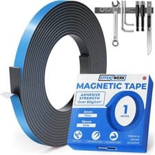 Image of Magnetic Tape Roll - 1 Metre Long, 15 mm Wide - Extra Thick & Wide Magnetic