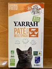 Image of Wet cat food: Yarrah Organic Pâté Mixed Pack. Grain & gluten free. 16 x 100g.