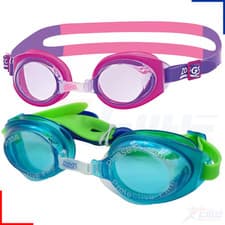 Image of Zoggs Swimming Goggles - Little Ripper Boys /Girls Kids Childrens - UV Pink/Blue