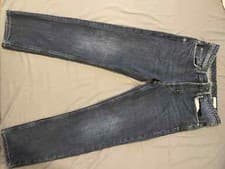 Image of All Saints, Jack Men's Straight Leg, Blue Denim Jeans, Cotton, W28.