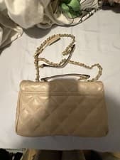 Image of CRÈME GUESS BAG with Dust Bag and Shoulder Strap - NEW