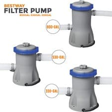 Image of Bestway Flowclear 330 / 530 / 800 gal Filter Pump Swimming Water Pool Cleaning
