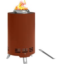 Image of Outsunny Stainless Steel Smokeless Wood Burning Firepit Garden Fire Pit