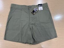 Image of NWT Lee Women Comfort Waistband Mercantile Green Utility Shorts High Rise Sz 18