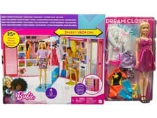 Image of Barbie Dream Closet Playset with 25+ Pieces 4 Complete Looks 1 YJN001