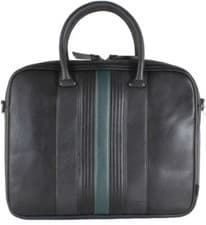 Image of Ted Baker Nevver Striped Document Bag - Black- FREE UK DELIVERY - OFFER
