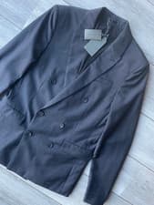 Image of ALL SAINTS MEN'S CHARCOAL GREY "FORSYTH" BLAZER JACKET - 36 / SMALL - NEW & TAGS