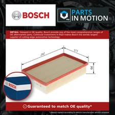 Image of Air Filter fits VW GOLF Mk7, Mk8 1.6D 2.0D 2012 on Bosch 2Q0129620 5Q0129620C
