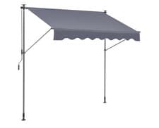Image of VEVOR Manual Retractable Awning, 118" Outdoor Retractable Patio Awning Sunshade