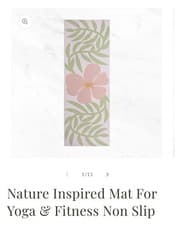 Image of Floral Myga Yoga Mat New