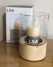 Image of LSA International Lotta Glass Vase/Lantern H22.5cm x W15cm - RRP £85.00