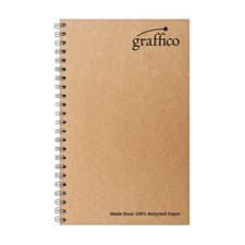 Image of Graffico Recycled Wirebound Notebook 160Pg A5 (Pack of 10) EN07341