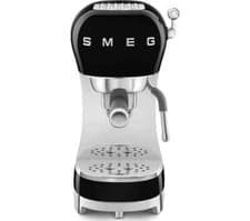 Image of Smeg ECF02BLUK Retro 50s Style Espresso Coffee Machine with Frother NEW