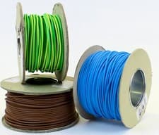 Image of Single Core Conduit Cable 6491X Blue Brown Earth Yellow / Green Wire 1.5 - 16 mm