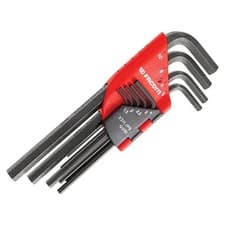 Image of FACOM TOOLS 9 Pce Long Reach Hex Allen Key Set 1.5mm - 10mm + Storage Clip