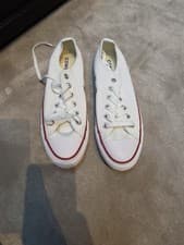 Image of Brand New Unworn Converse All Star Low Top White Trainers Sneakers